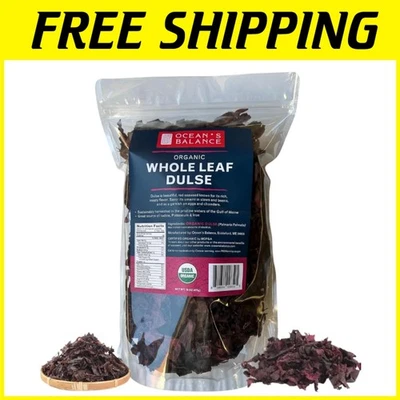 Organic Dulse Whole Leaf - Savory Seaweed Snack & Ingredient - Image 1 of 4