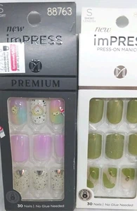  Kiss Impress press on 2-30  short length before sunrise sweet life new  - Picture 1 of 1