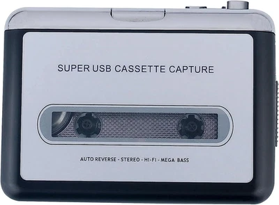 Lettore Di Cassette Lettore USB, Convertitore Audio a MP3 Trasforma Le Tue Casse - Immagine 1 di 4