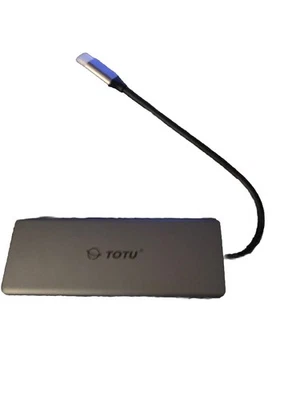 Totu USB C Hub Pro Model TT-HB003A. Ethernet Port, USB Type C Port. 2 HDMI PORT - Image 1 of 4