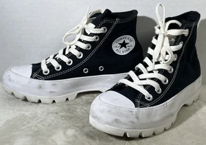 Zapatillas altas Converse All Star CTAS para mujer talla 6 blancas y negras - Imagen 1 de 22