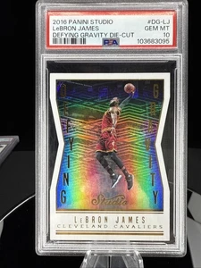 LEBRON JAMES 2016 Panini Studio "DEFYING GRAVITY" Die-Cut PSA 10 Mint CAVS - Bild 1 von 2