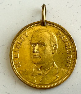 McKINLEY PRESIDENT 0 OR RISING SUN MEDAL 1896 - Picture 1 of 2