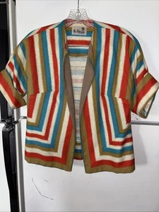 Vintage Fred Rothschild of California seltene einzigartige Farbe und Design, Streifen M/L - Bild 1 von 9