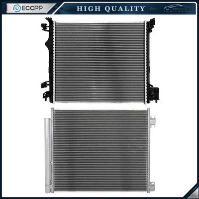 Kit de refrigeración de radiador y condensador de aire acondicionado de aluminio para Nissan Rogue Sport 2017-2019 Foto 1 de 4