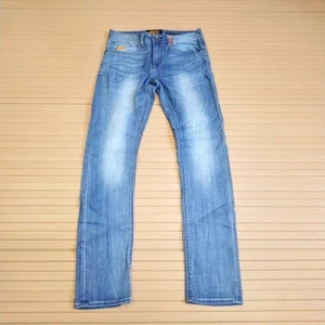 Superdry Jeans W32 L32 Azul Hombre Cobre Negro Demin Super Skinny Cremallera Fly Mid - Imagen 1 de 10