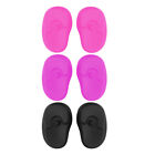  6 Pairs Hair Color Earmuff Silicone Earmuffs Covers for Coloring Dye
