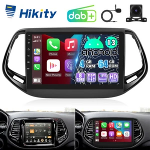 DAB+ 8-Core 4+64GB Android Autoradio GPS Navi Carplay für Jeep Compass 2017-2020 - Bild 1 von 17