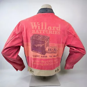 Replay Blue Jeans Jacke Willard Batteries 90er Gr. M vintage Jeansjacke - Bild 1 von 14