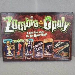 Zombie-Opoly Board Game Monster Fun For The Zombie Family Complete - Picture 1 of 7