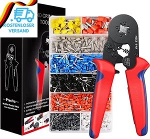 Crimpzangen Aderendhülsen Set, Preciva Aderendhülsenzange Crimpzange Set Mit 120 - Bild 1 von 12