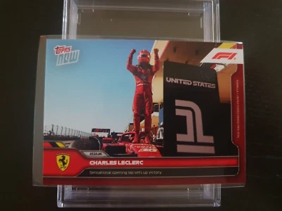 Topps Now F1 2024 #60 Charles Leclerc - Sensational opening lap sets up victory - Image 1 of 4