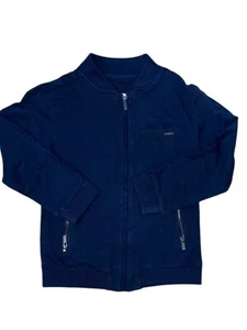 CB26# Mayoral Jungenpullover dunkelblau Taschen Langarm durchgehender Reißverschluss 7 Jahre - Bild 1 von 15