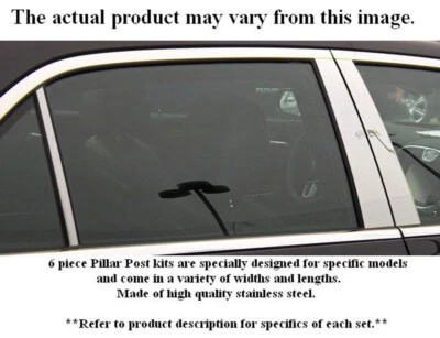 Stainless Steel Pillar Trim 6 Pc For 1993-1997 Lexus GS300 - Image 1 of 3