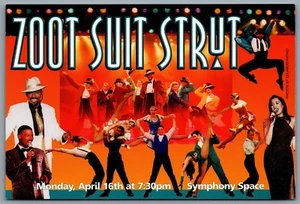Postcard Theatre 2001 Zoot Suit Strut Symphone Space Theatre New York City - Picture 1 of 2
