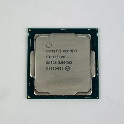 Intel Xeon E3-1230 V6 1230V6 SR328 3.50GHz 4Cores LGA1151 1230V6 CPU Processor - Image 1 of 2
