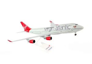 Skymarks SKR672 Virgin Atlantic Boeing 747-400 1/200 Scale Model with Stand and - Picture 1 of 7