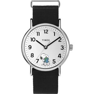 Timex TW2V07000, Peanuts-Snoopy Weekender Watch, Nylon Strap, Indiglo, 38MM Case