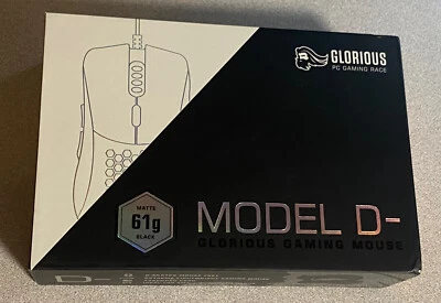 Glorious Model D- (Minus) Matte Black Gaming Mouse New GLO-MS-DM-MB 850005352433 - Image 1 of 3