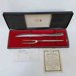 Vintage Carvel Hall tolle Klingen Tranchiermesser und Gabel Set - Bild 1 von 8