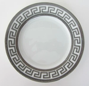 Joseph Sedgh Antique Greek Gray Silver 7 1/2" Salad Side Plates SET-2 NEW - Picture 1 of 4