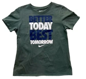 Nike T-Shirt Girl's Juniors Size Large "Adult Small" Green - Picture 1 of 3