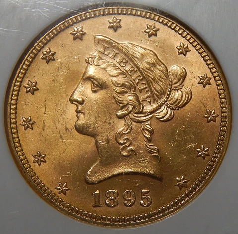 1895 NGC/CAC MS64 $10 LIBERTY HEAD GOLD Cover