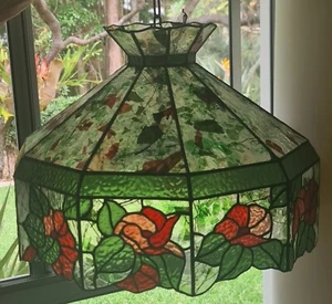 Beautiful Hand Crafted Leadlight Chandelier - Picture 1 of 4