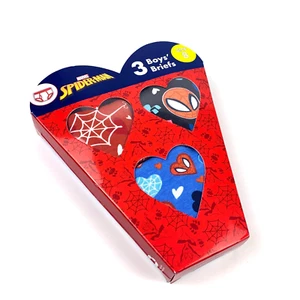 Spider-Man Boys Briefs Sz 8 3 Pk 100% Cotton Underwear Red Gray Blue - Picture 1 of 10