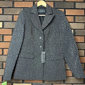 Vintage ROCCO BAROCCO Lustri Wild Print Blazer Sport Coat Jacket - NEW - Picture 1 of 9