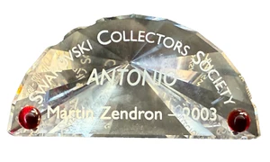 Swarovski Crystal Collectors Society Plaque - Antonio 2003 - Picture 1 of 5