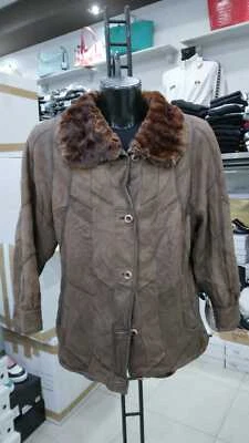 Sheepskin Christ Woman Brown Genuine Leather Vintage Size 46 Mon 955 Lz - Image 1 of 4