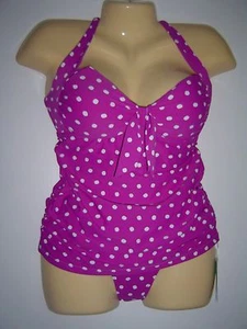 SEAFOLLY LA VITA HALTER TANKINI ORCHID Sz 8 NWT - Picture 1 of 5