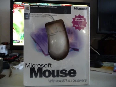 Microsoft Mouse For Window MS-DOS With IntelliPoint Software Sealed - Image 1 of 2