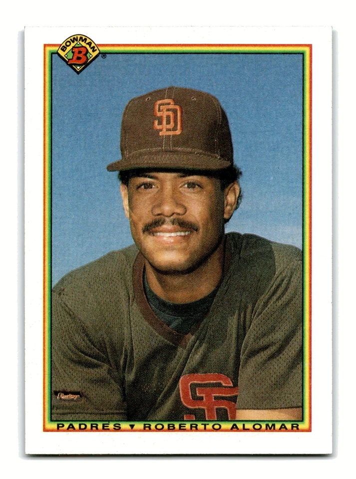 Roberto Alomar 1990 Bowman #221 San Diego Padres NM-MINT - Image 1 of 2
