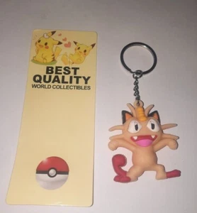 Pokemon meowth Keyring Key Ring keychain  - Imagen 1 de 3