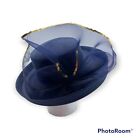 Vintage Women's Glory Ii Blue Hat With Tulle And Sequins