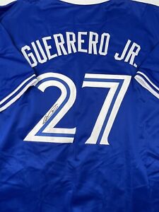 Vladimir Guerrero Jr. Toronto Blue Jays Autographed Hand Signed Jersey JSA COA
