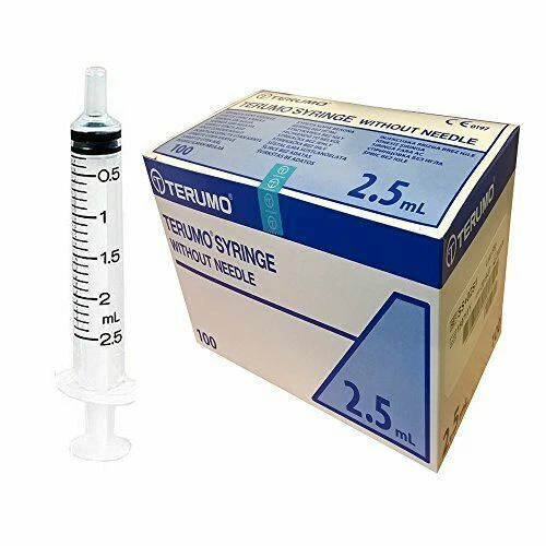 Terumo 2.5 ml Disposable Syringe - Box of 100