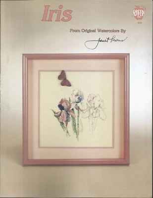 Iris - From Original Watercolors By Janet Powers Green Apple #559 - Image 1 of 2