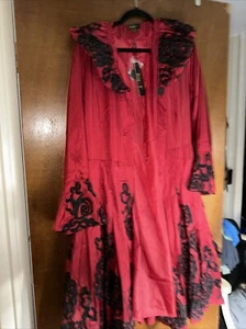 JEREMY T JACKET XL EXTRA LARGE BOUTIQUE Red With BLACK NWT Costume/COAT - Picture 1 of 17