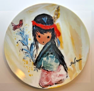 Vintage Ted DeGrazia Teller Native Children of Sun My Little Pink Bird Knowles - Bild 1 von 10
