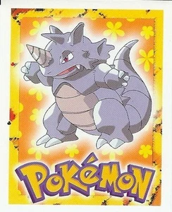 Autocollant Stickers POKEMON Collection MERLIN 1999 Nintendo N° 112 RHINOFEROS - Imagen 1 de 1