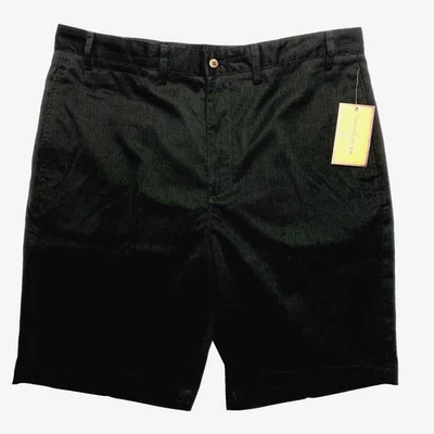 NWT Caribbean Joe Shorts Mens 38 Black Dress Easy Care Flat Front Casual $44 - Image 1 of 4