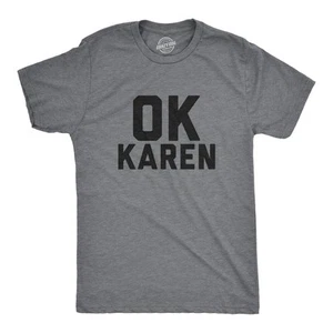 Camiseta Para Hombres Ok Karen Divertida Habla con el Pesebre Hilarante Novedad Camiseta - Imagen 1 de 7