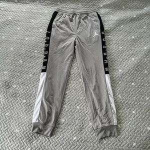 Jordan boys Jumpman Sideline Mesh Grey Jogger Pants 957031 Size XL - Picture 1 of 7
