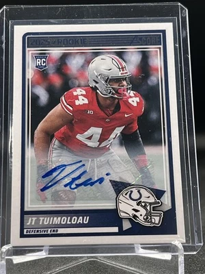 2025 Panini Score Fooball JT Tuimoloau Rookie Auto #84 - Image 1 of 2