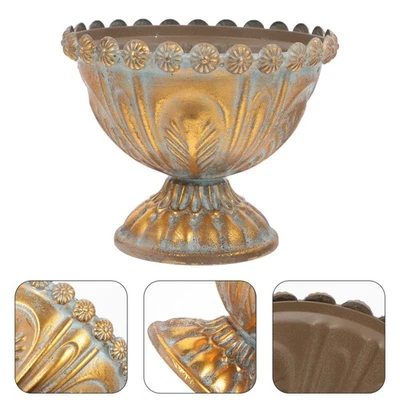  Blumentopf Vintage Untertopf Blumentöpfe Für Den Garten Gartentöpfe - Bild 1 von 4