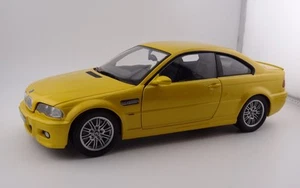 KYOSHO BMW 3 SERIES M3 COUPE E46 YELLOW METALLIC 1:18 See Description - Picture 1 of 12
