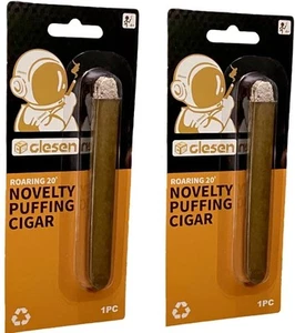 Puff Cigar 4.5 Inch(2 Pack),That Blow Smoke,Durable ，Realistic,Ideal for...  - Picture 1 of 9